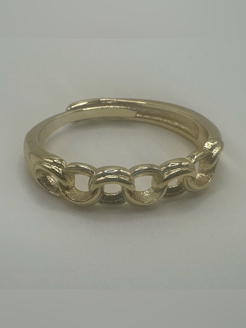 Gold Filled Chain-Link Women's Ring